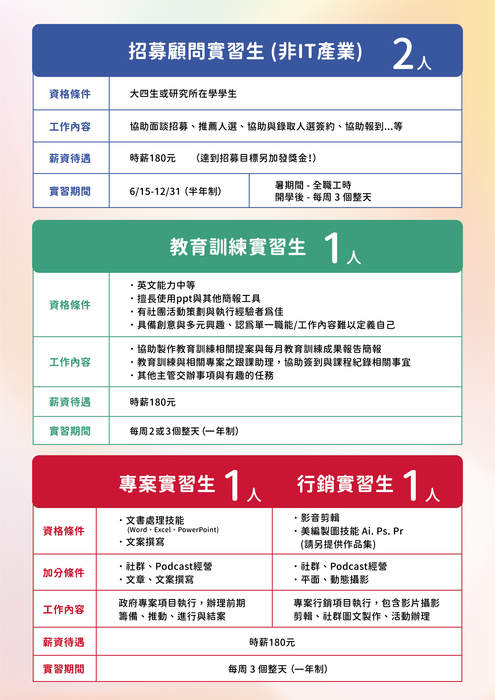 【校外實習】萬寶華企業管理顧問股份有限公司函1110317_ManpowerGroup台灣實習生招募計畫：111/05/27申請止圖片